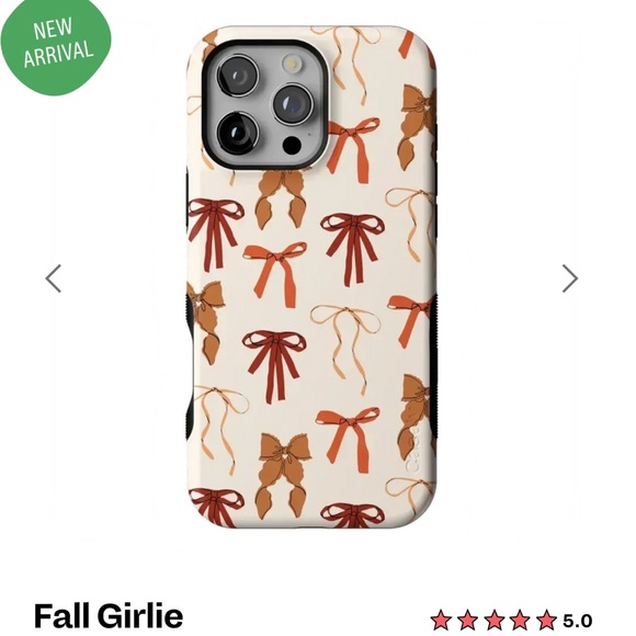 Fall Girlie Autumn Bows Phone Case iPhone 16 Pro - Picture 1 of 3